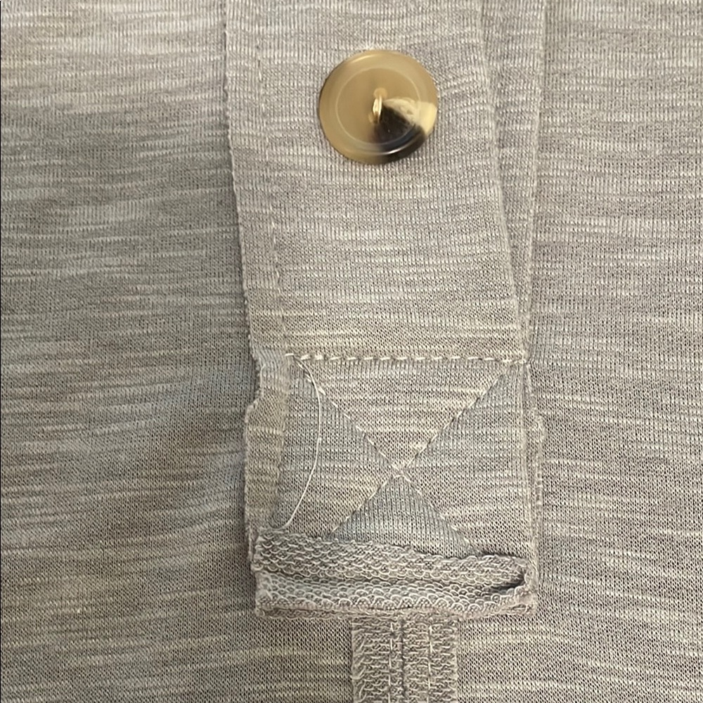 BUCKETLIST Gray Button Down Shirt medium EUC - image 6